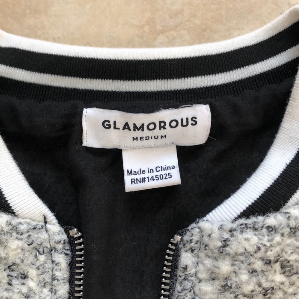 Glamorous Cashmere bomber jacket.